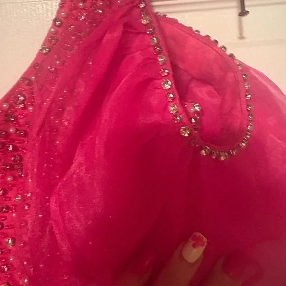 Elegant Kids Red Dress - Picture 6 of 8